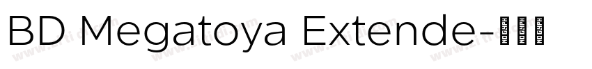 BD Megatoya Extende字体转换 BD Megatoya Extende字体转换